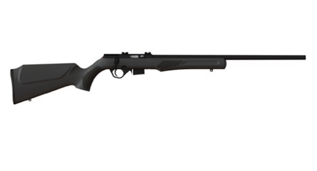 Picture of  Rossi Rb17h2111 Rb17  Full Size 17 Hmr 5+1, 21" Matte Black Button Rifled Free Floating Steel Barrel, Matte Black Stainless Steel Receiver, Black Fixed Monte Carlo Stock, Right Hand 754908211500