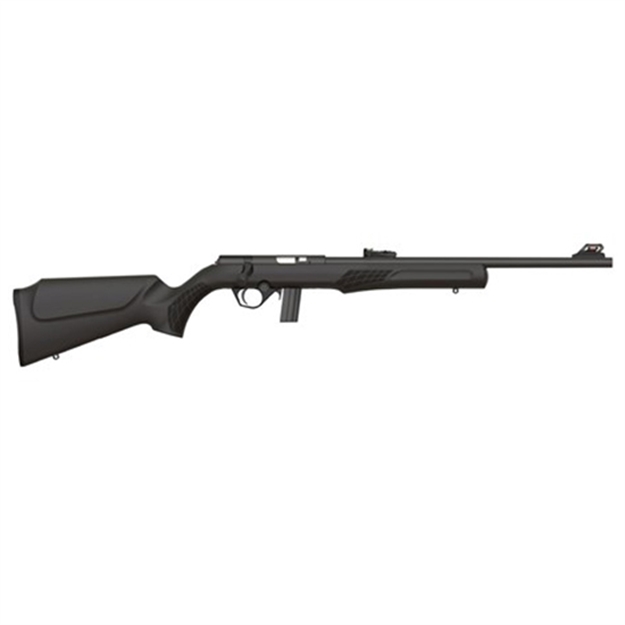 Picture of  Rossi Rb22l1811 Rb22  Full Size 22 LR 10+1, 18" Matte Black Button Rifled Free Floating Steel Barrel, Matte Black Stainless Steel Receiver, Black Monte Carlo Stock, Right Hand 754908211401