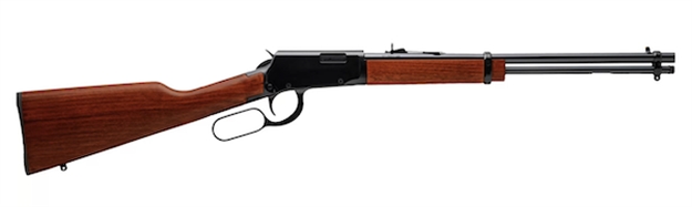 Picture of  Rossi Rl22181wd Rio Bravo  Lever Action 22 LR Caliber With 15+1 Capacity, 18" Round Barrel, Polished Black Metal Finish & German Beechwood Stock Right Hand (Full Size) 754908229604