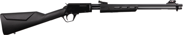 Picture of Rossi  Gallery  Pump 22 Wmr 12+1 20", Black, Polished Steel Barrel/Rec, Synthetic Stock, Fiber Optic Sights RP22W201SY