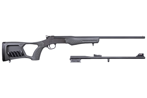 Picture of Rossi Mp4111813y22g Matched Pair  22 LR 410 Gauge 18.50" Rifle,22" Shotgun Matte Black Fixed Thumbhole