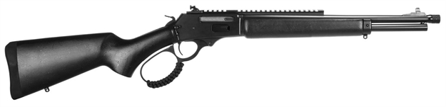 Picture of  Rossi 953030161Tb R95 Triple Black 30-30 Win 5+1 16.50" Black Cerakote Threaded Barrel, Black Cerakote Picatinny Rail Steel Receiver, Black Splatter Fixed Wood Stock 754908322206