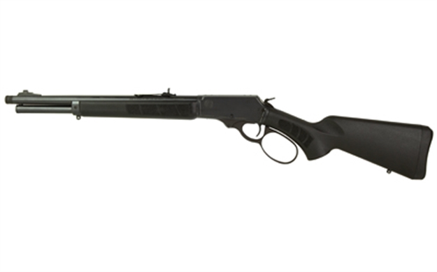 Picture of  Rossi 954570161Ply R95 Trapper 45-70 Gov 5+1 16.50" Black Oxide Threaded Barrel, Black Oxide Picatinny Rail Alloy Steel Receiver, Fixed Black Polymer Stock