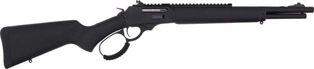 Picture of  Rossi 950444161Tb R95 Trapper 444 Marlin 5+1 16.50" Black Oxide Threaded Barrel, Black Oxide Picatinny Rail Alloy Steel Receiver, Fixed Black Polymer Stock