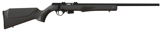 Picture of  Rossi Rb17h2111 Rb17  Full Size 17 Hmr 5+1, 21" Matte Black Button Rifled Free Floating Steel Barrel, Matte Black Stainless Steel Receiver, Black Fixed Monte Carlo Stock, Right Hand 754908211500