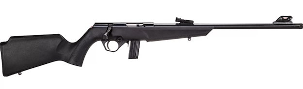 Picture of  Rossi Rb22l1611 Rb22  Compact 22 LR 10+1, 16" Matte Black Button Rifled Free Floating Steel Barrel, Matte Black Stainless Steel Receiver, Black Monte Carlo Stock, Right Hand 754908318308