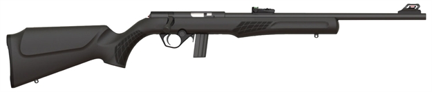 Picture of  Rossi Rb22l1811 Rb22  Full Size 22 LR 10+1, 18" Matte Black Button Rifled Free Floating Steel Barrel, Matte Black Stainless Steel Receiver, Black Monte Carlo Stock, Right Hand 754908211401