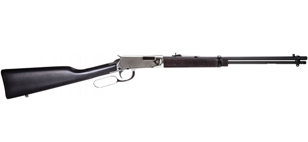 Picture of Rossi Rl22181wd-Ni Rio Bravo  22 LR 15+1 18" Black Polished Alloy Steel Barrel, Nickel Stainless Steel Receiver, Hardwood Fixed Stock, Right Hand RL22181WDNI