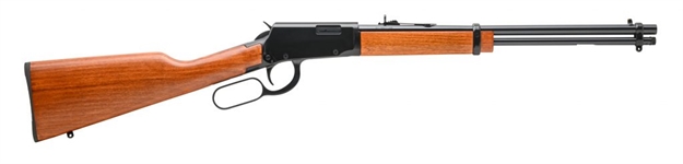 Picture of  Rossi Rl22w201wd Rio Bravo  Lever Action 22 Wmr 12+1 20" Round Barrel, Polished Black Metal Finish, German Beechwood Stock