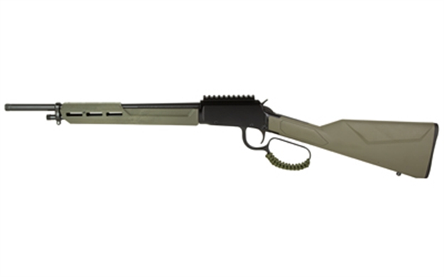 Picture of  Rossi Rl22161stod Rio Bravo Tactical 22 LR 10+1 16.50" Polished Black Oxide Steel Threaded Barrel, Picatinny Rail Matte Black Aluminum Receiver, Fixed OD Green Synthetic Stock 754908336500