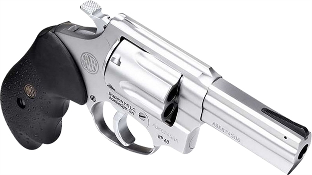 Picture of Rossi 2Rm649 Rm64  357 Mag 6 Shot 4" Matte Stainless Steel Barrel, Cylinder & Frame Textured Black Rubber Grip 2-RM649