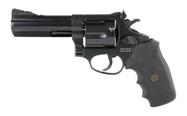 Picture of Rossi 2Rm641 Rm64  Medium Frame 357 Mag 6 Shot, 4" Black Steel Barrel, Cylinder & Frame, Black Textured Rubber Grip, Hammer Block Safety 2-RM641 725327633587