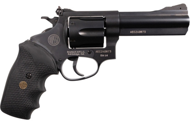 Picture of Rossi 2Rm641 Rm64  Medium Frame 357 Mag 6 Shot, 4" Black Steel Barrel, Cylinder & Frame, Black Textured Rubber Grip, Hammer Block Safety 2-RM641