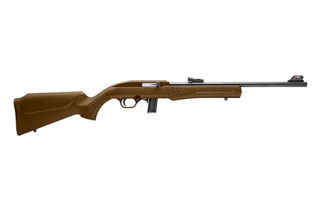 Picture of  Rossi Rs22l1811l Rs22  Semi-Auto 22 LR 10+1 18" Black Barrel, Bronze Monte Carlo Stock/Rec, Fiber Optic Sights
