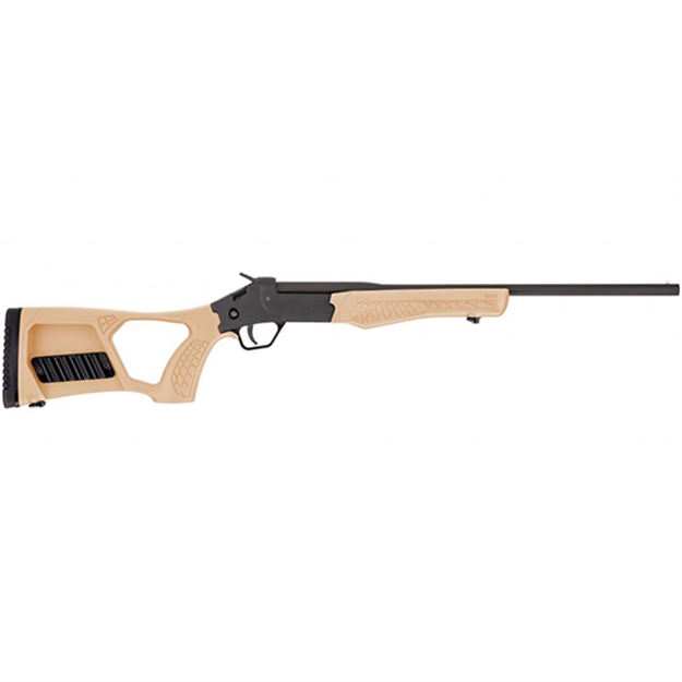 Picture of  Rossi Ssp1tan Tuffy Single Shot Youth 410 Gauge Break Open 3" 1Rd 18.50" Matte Black Barrel, Matte Black Steel Receiver, Tan Synthetic Thumbhole Stock W/Shell Holder, Right Hand