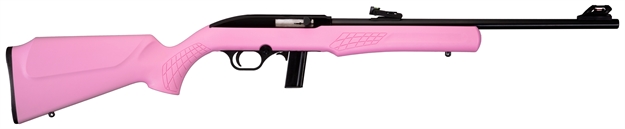 Picture of  Rossi Rs22l1811p Rs22  Full Size 22 LR 10+1 18" Matte Black Steel Barrel, Matte Black Grooved Aluminum Receiver, Pink Synthetic Fixed Stock