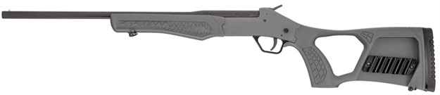 Picture of Rossi Ssp1-Gray Tuffy Single Shot Youth 410 Gauge Break Open 3" 1Rd 18.50" Matte Black Barrel, Matte Black Steel Receiver, Gray Synthetic Thumbhole Stock W/Shell Holder, Right Hand SSP1GRAY