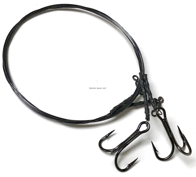 Picture of R&R 30# Titanium Wire With #6 - 4X Strong Mustad Treble-2 Pack