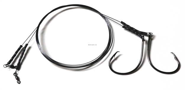 Picture of R&R 30# Titanium Wire With 6/0 Mustad Circle Hooks-2 Pack