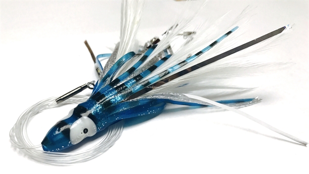 Picture of R&R Rigged Mahi Magnet Trolling Lure, 4 3/4", Blue/White