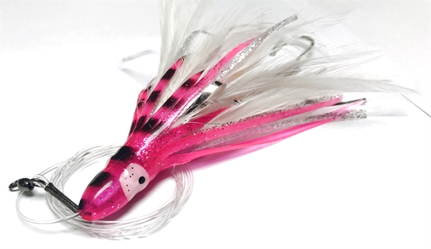 Picture of R&R Rigged Mahi Magnet Trolling Lure, 4 3/4", Pink/White
