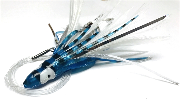Picture of R&R Rigged Mahi Magnet Trolling Lure, 5.38", Blue/White