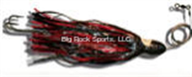 Picture of R&R Rigged Wahoo Magnet Trolling Lure, 12", Double Hook, Black/Red