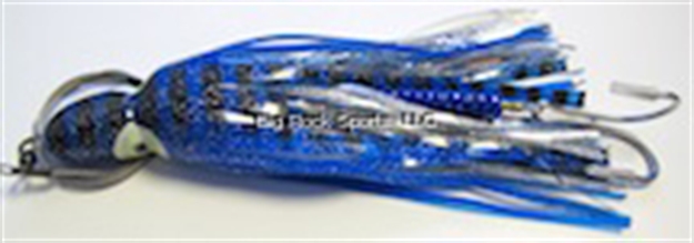 Picture of R&R Rigged Wahoo Magnet Trolling Lure, 12", Double Hook, Blue/White