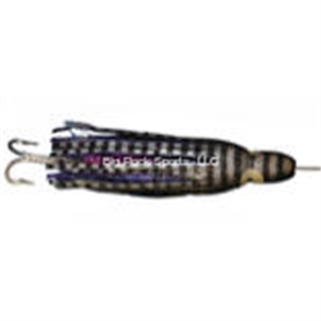 Picture of R&R Rigged Wahoo Magnet Trolling Lure, 6 1/2", Double Hook, Black/Purple