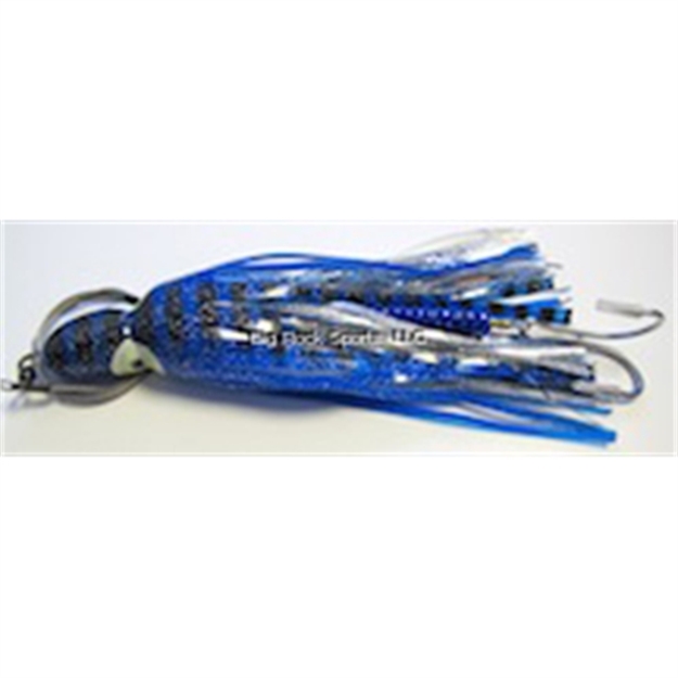 Picture of R&R Rigged Wahoo Magnet Trolling Lure, 6 1/2", Double Hook, Blue/White