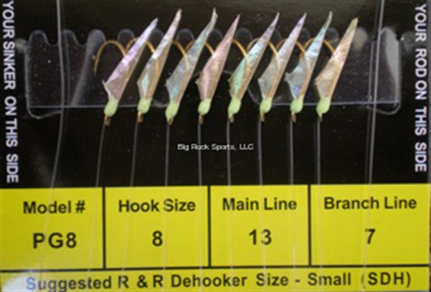Picture of R&R Sabiki Rig 8Hk Pilchard/Herring Grn W/Grn GL Head Size 8Hk/12Lb/8Lb