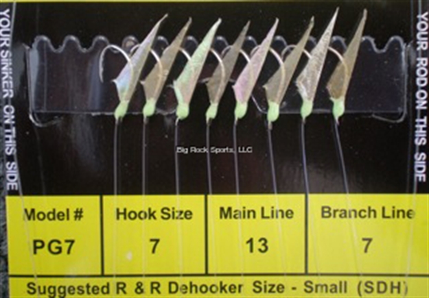 Picture of R&R Sabiki Rig 8Hk Pilchard/Herring Grn W/Grn GL Head Ss#7Hk/12Lb/8Lb