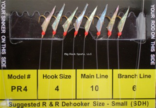 Picture of R&R Sabiki Rig 8Hk Pilchard/Red Fish Skin W/Red Head Size #4Hk/10Lb/6Lb