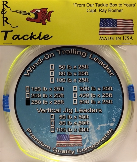 Picture of R&R Wind-On Leaders 250Lb 25' Clear