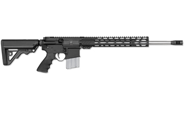 Picture of  Rock River Arms 450B1562v1 Lar-15M All Terrain Hunter 450 Bushmaster 5+1 16" Stainless Barrel, Black Rec, 13" M-Lok Handgaurd, Oem Operator Car Stock & Muzzle Brake, Hogue Rubber Grip 842834101696