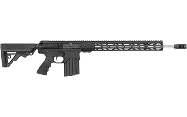 Picture of  Rock River Arms 243A1534bt Lar-Bt3 Predator HP 243 Win 20+1 20" Stainless Fluted Barrel, Black Billet Rec, Oem Operator Car Stock & Operator Brake, 17" M-Lok Handgaurd, Hogue Rubber Grip