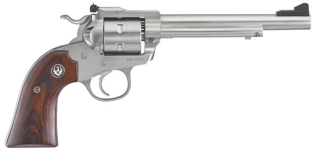 Picture of Ruger 0680 Blackhawk Bisley *Exclusive* Revolver 22 Long Rifle (Lr) 6.5" 6 RD Hardwood Grip Stainless