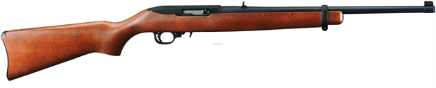 Picture of Ruger 10/22 Carbine Semi Auto Rifle 22 Lr,Rh, 18.5 In, Satin Black, Wood Stk, 10+1 Rnd