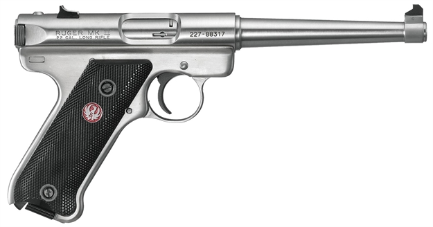 Picture of Ruger 10115 Mark Iii Kmkiii6 22Lr Fixed Sights 6" 10+1 Blk Syn Grip Stainless