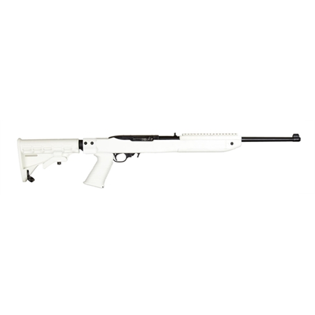 Picture of Ruger 11176 10/22 Tapco Intrafuse Stk SA 22Lr 16.6" 10+1 White 6Pos Syn Stk Blk