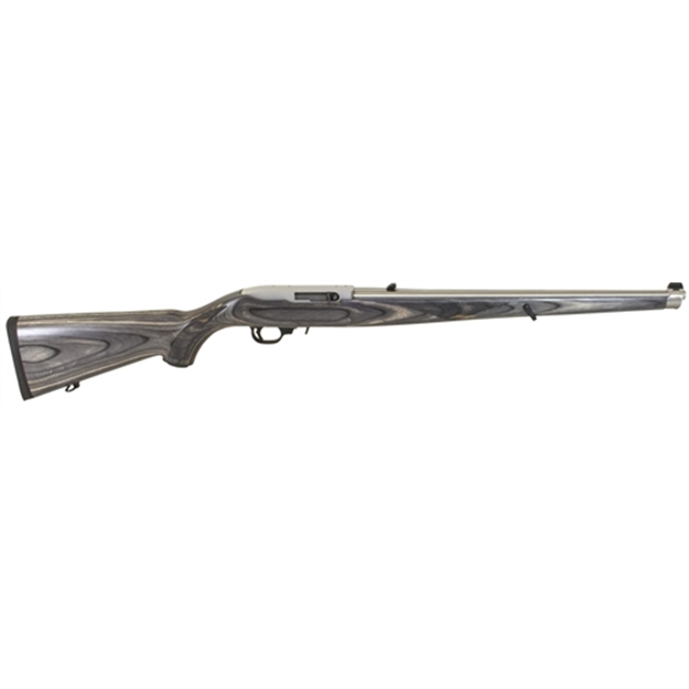 Picture of Ruger 1132 10/22 Carbine *Exclusive* Semi-Automatic 22 Long Rifle (Lr) 18.5" 10+1 Laminate Black Mannlicher Stk Stainless Steel