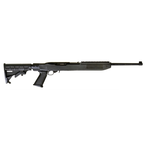 Picture of Ruger 1219 10/22 Tapco Intrafuse Exclusive Semi-Automatic 22 Long Rifle (Lr) 16.6" 10+1 6-Position Tapco Black Stk Blued