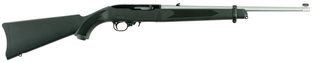 Picture of Ruger 1240 10/22 Carbine SA 22Lr 18.5" 10+1 Syn Blk Stk SS Barrel/Blk Rcvr