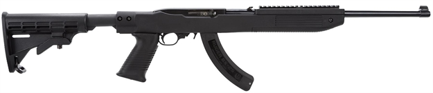 Picture of Ruger 1284 10/22 Tapco Semi-Automatic 22 Long Rifle (Lr) 18.5" 25+1 Tapco Black Stk Black