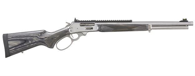 Picture of  Marlin 70478 1895 Big Loop 45-70 Gov Caliber With 6+1 Capacity, 19" Barrel, Polished Stainless Metal Finish & Gray Laminate Fixed Stock Right Hand (Full Size) 736676704781