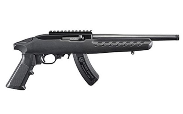 Picture of  Ruger 4923 22 Charger  22 LR 15+1 10" Black Steel Barrel, Black Polymer Frame, Matte Black Receiver W/Picatinny Rail, Ergonomic Polymer Grip, Right Hand 736676049233
