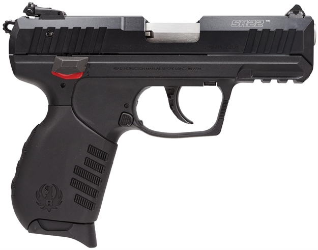 Picture of Ruger Sr22 Standard Semi Auto Pistol 22 Lr, 3.5 In, Poly Grp, 10+1 Rnd, Adj 3-Dot, Compact Blk Frame 3600