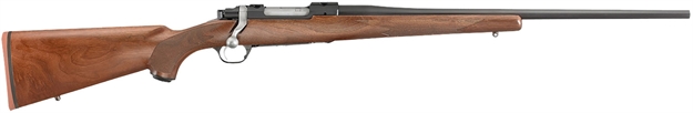 Picture of  Ruger 37115 Hawkeye  Sports South Exclusive Full Size 257 Roberts 4+1 22" Satin Blued Alloy Steel Barrel, Receiver W/Integral Scope Mount, American Walnut Fixed Stock, Right Hand 736676371150
