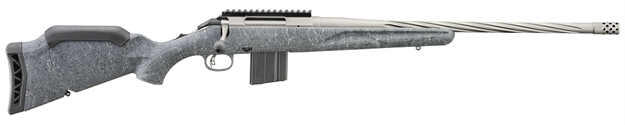 Picture of  Ruger 46911 American Gen II Full Size 6.5 Grendel 10+1 20" Cobalt Cerakote Threaded Barrel, Picatinny Rail Steel Receiver, Gray Splatter Adjustable Synthetic Stock 736676469116