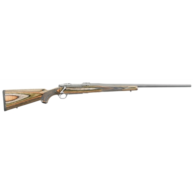 Picture of  Ruger 47108 Hawkeye Predator Full Size 6.5 Creedmoor 4+1 24" Matte Stainless Steel Barrel, Receiver W/Integral Scope Mount, Green Mountain Fixed Laminate Stock, Right Hand